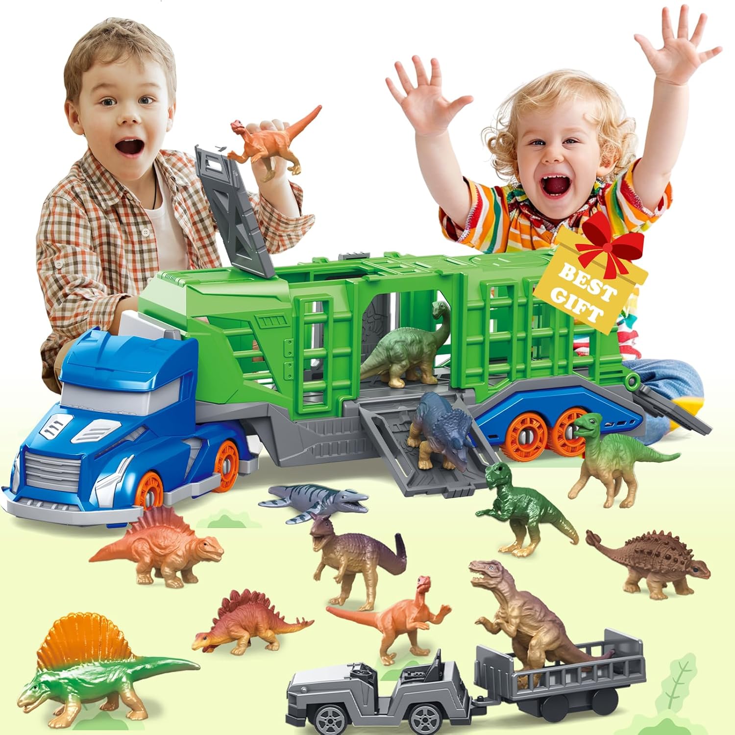 Kids Toys Videos - مجموعة ألعاب مركبات نقل الحيوانات على
