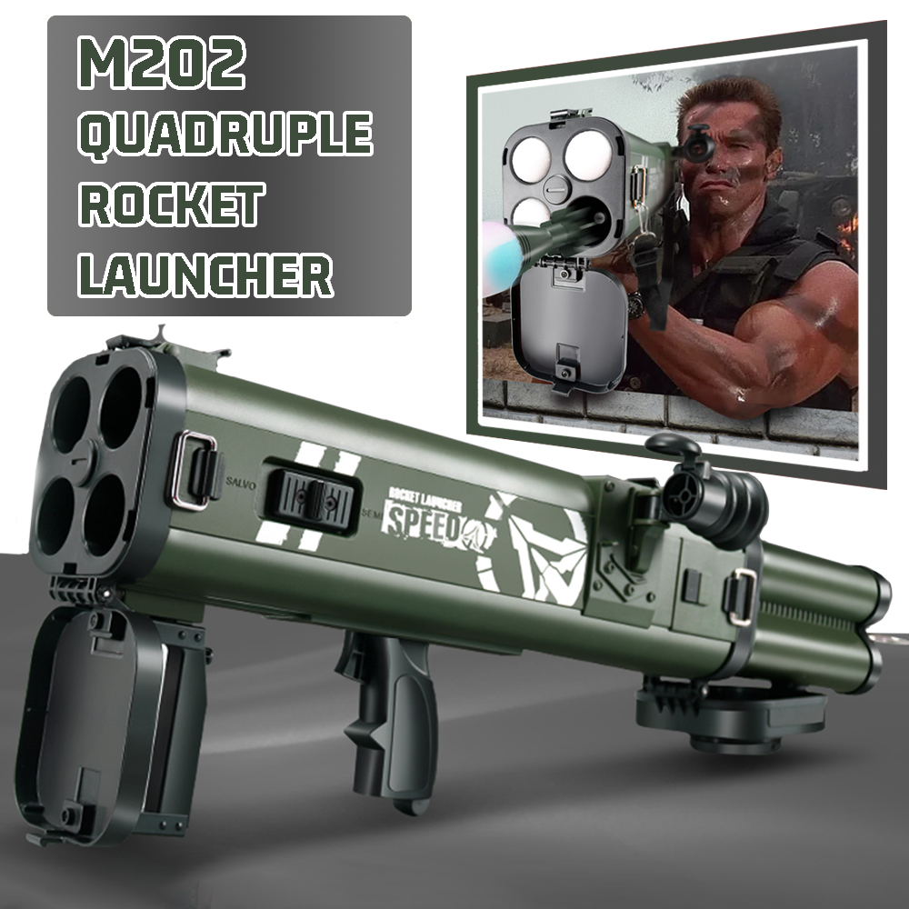 Foam Dart Gun - قاذفة صواريخ رباعية M202 قاذفة سهام