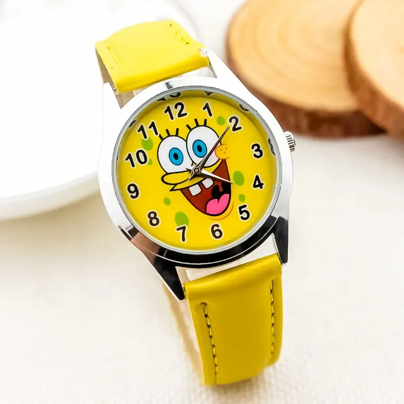 Kids Toys Kitchen - ساعات يد كوارتز للأطفال بتصميم سبونج