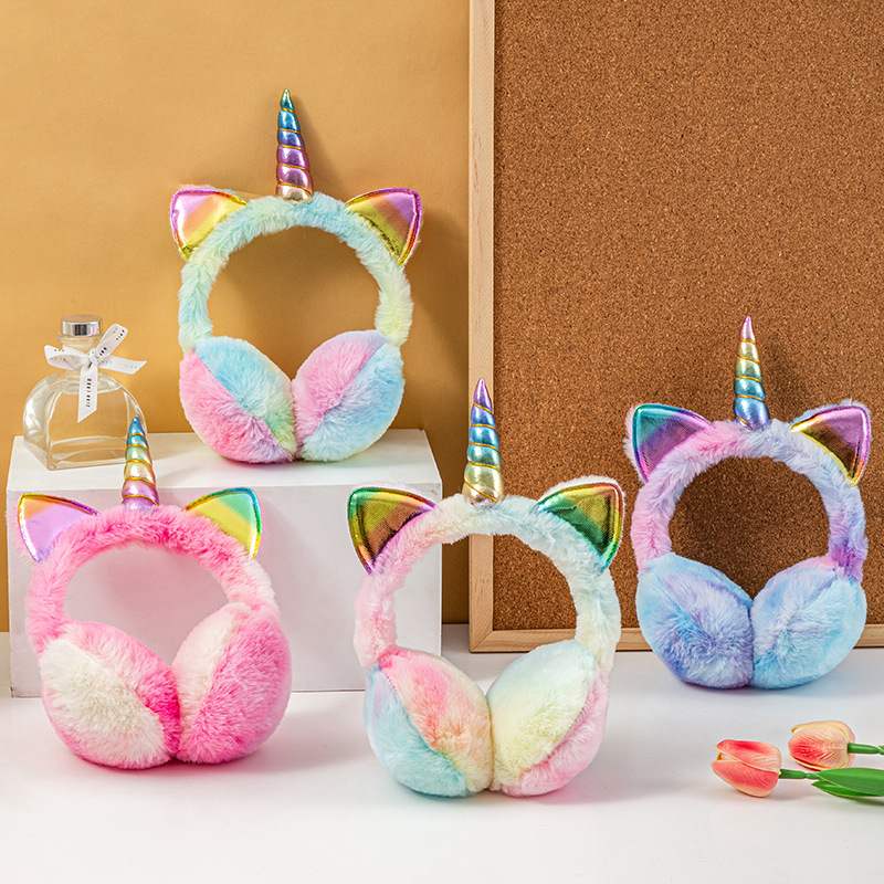 Unicorn Stuffed Toy - الملونة يونيكورن لينة أفخم رقيق إيرفلاب