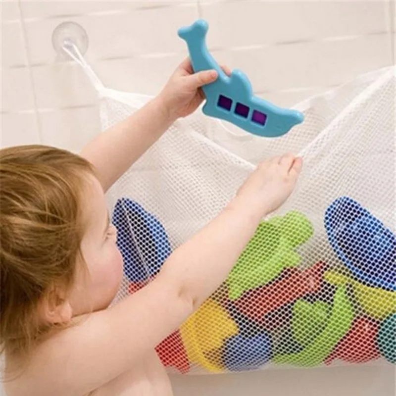 Kids Toys Clearance - حقيبة حمام شبكية للأطفال، سلة كرتونية