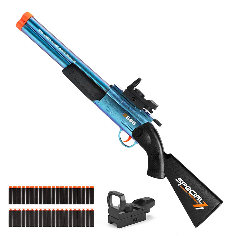 Foam Dart Gun - مسدس رش رغوي مزدوج الأسطوانة مع