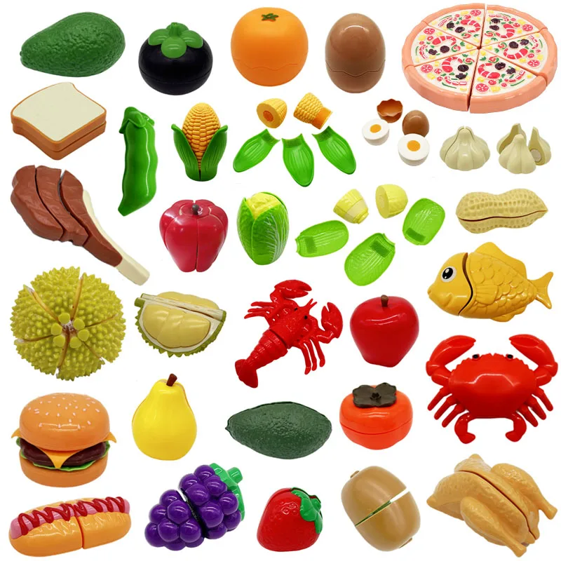 Kids Toys Kitchen - بيت مونتيسوري لعب قطع الفواكه خضروات