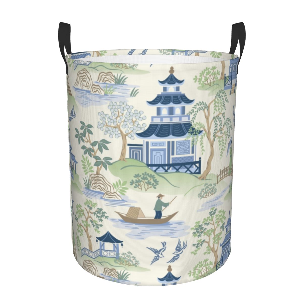 Kids Toys Vintage - سلة غسيل معابد الصفصاف من Chinoiserie