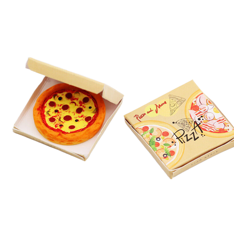 Kids Toys Kitchen - 1 مجموعة 1:12 بيتزا مصغرة مع