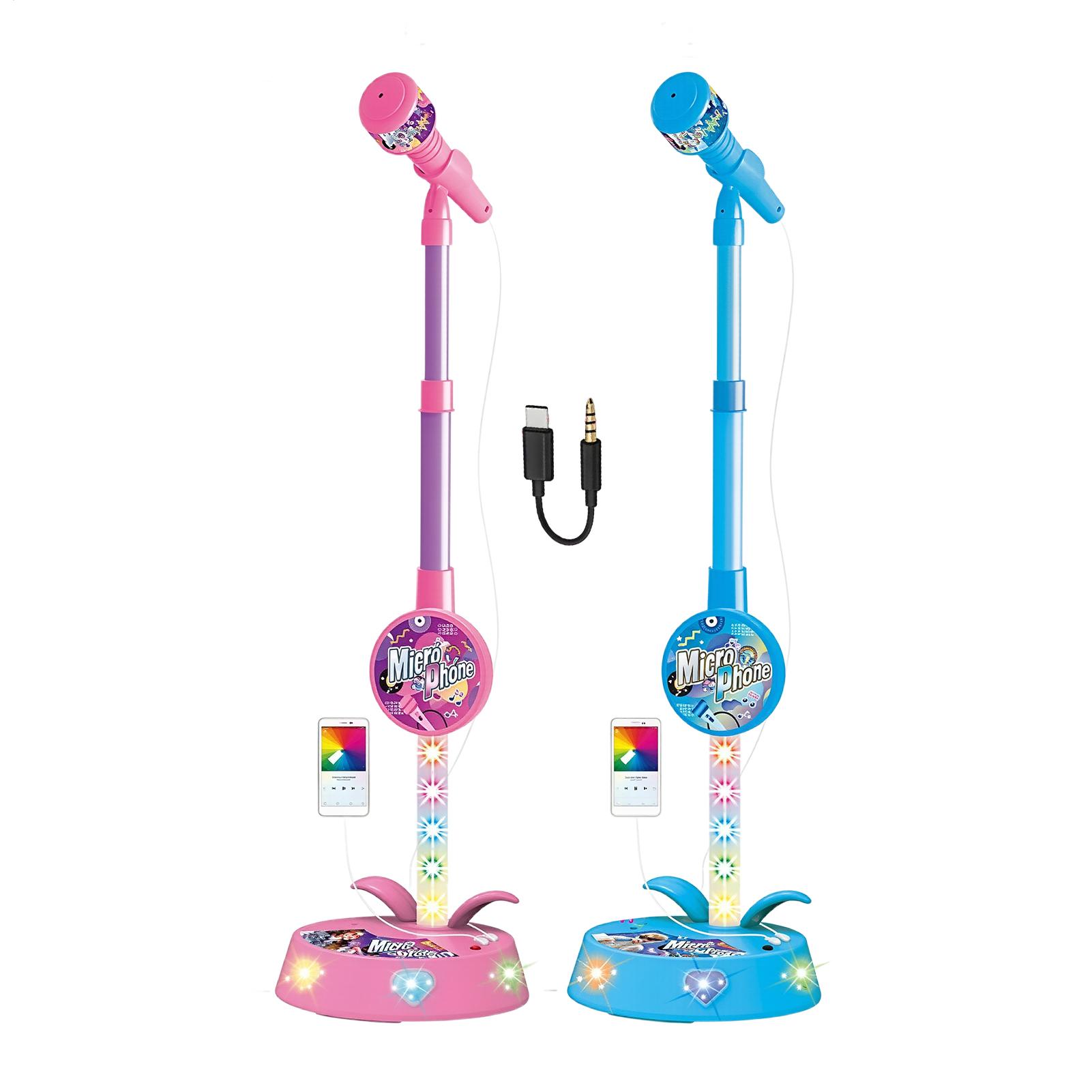 Kids Toys Kids Toys - ميكروفون للأطفال مع حامل لاسلكي قابل