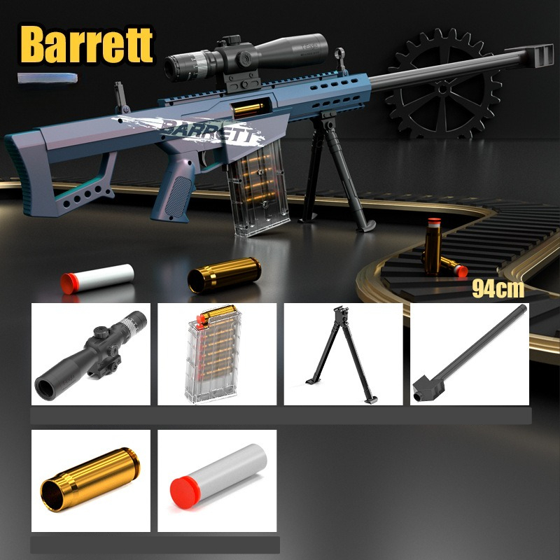 Foam Dart Gun - بندقية لعبة باريت بطول 94 سم
