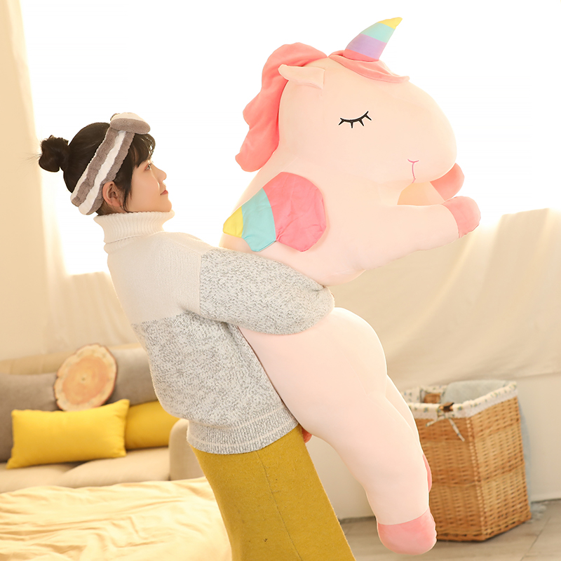 25-100 سنتيمتر Kawaii العملاق  - مراجعة Unicorn Stuffed Toy وسعره