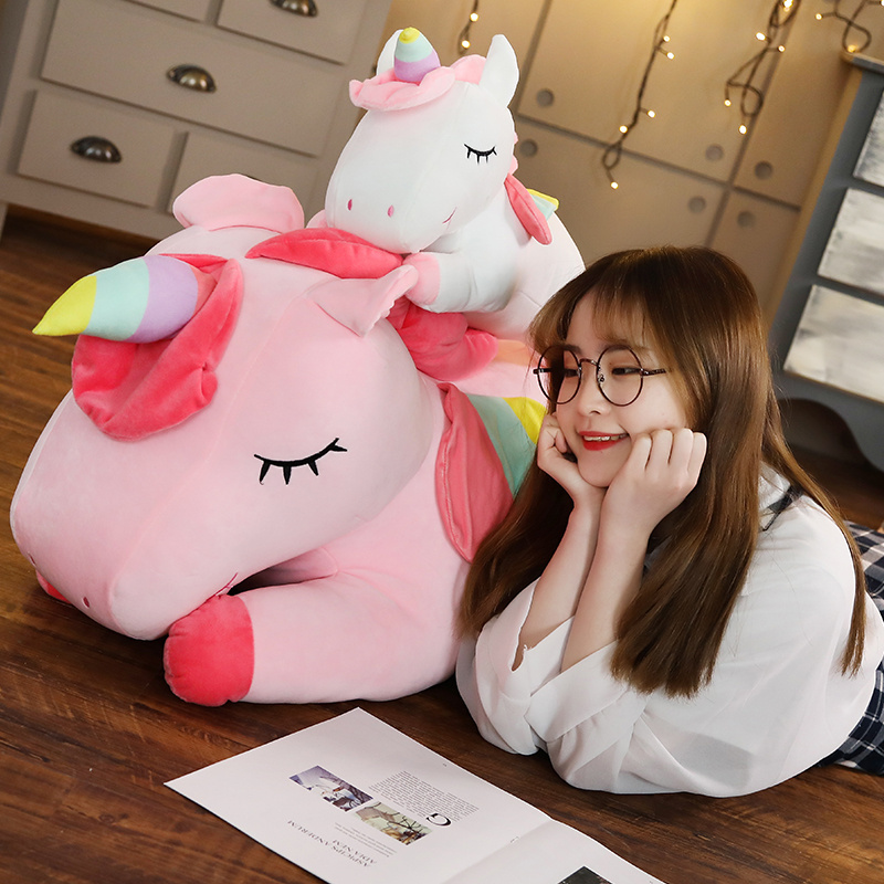25-100 سنتيمتر Kawaii العملاق  - مراجعة Unicorn Stuffed Toy وسعره