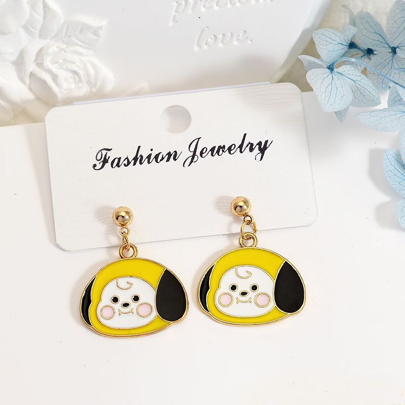 أقراط BT21 بتصميم شخصيات كرتون - مراجعة Kids Toys Resale وسعره