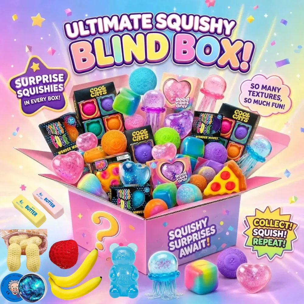 صندوق مفاجآت سكويشي، مجموعة أل - مراجعة Kids Toys Kids Toys وسعره