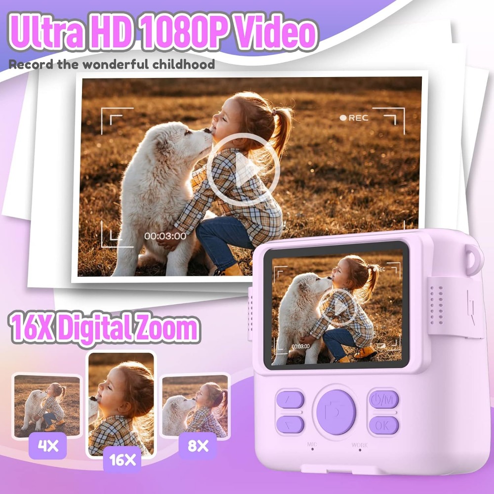 كاميرا طباعة فورية للأطفال، كا - مراجعة Toys For Kids Video وسعره