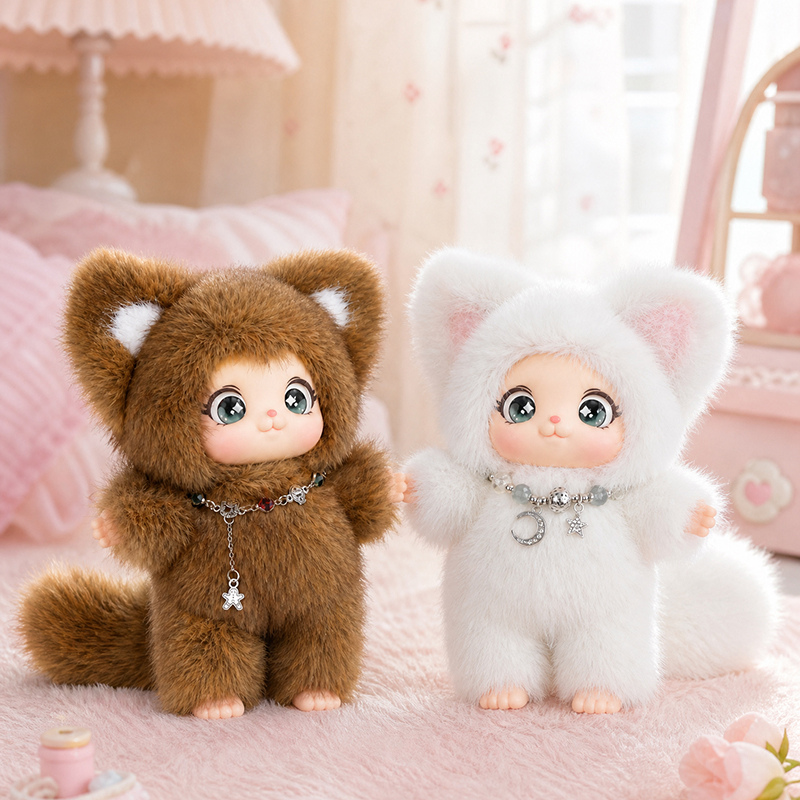دمية ثعلب عائلية لطيفة جديدة ب - مراجعة Kids Toys Animal وسعره
