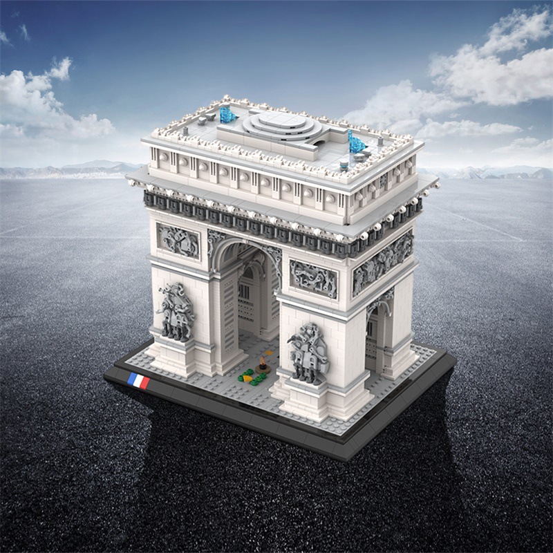 4445 قطعة نموذج قوس النصر اللب - مراجعة Kids Toys Paris وسعره