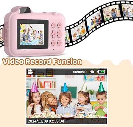 كاميرا الأطفال كاميرا الطباعة  - مراجعة Toys For Kids Video وسعره