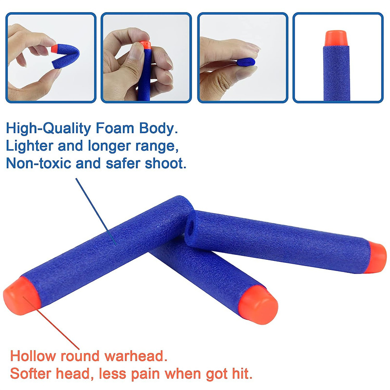 1000-50 قطعة رصاصات رغوية زرقا - مراجعة Foam Dart Gun وسعره