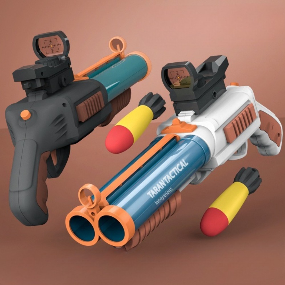 مسدس لعبة بطلقتين ناعمتين، قاذ - مراجعة Foam Dart Gun وسعره
